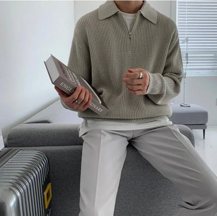 Tomáš – Pánský Svetr s Čtvrtzipem