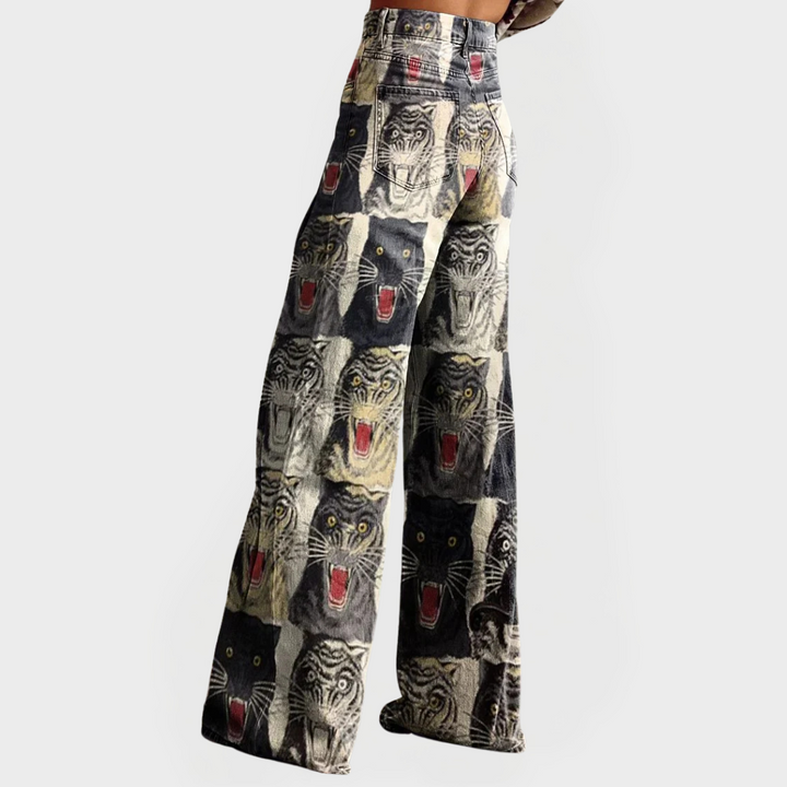 Adéla – Stylové Džíny s Širokými Nohavicemi a Pohodlným Střihem