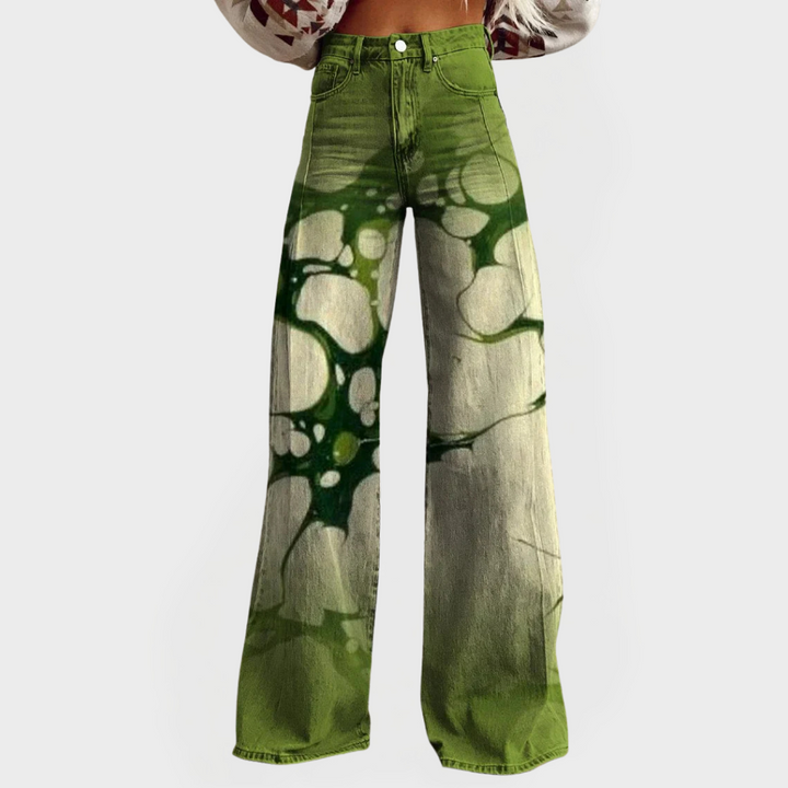 Sofia – Pohodlné Umělecké Džíny s Širokými Nohavicemi