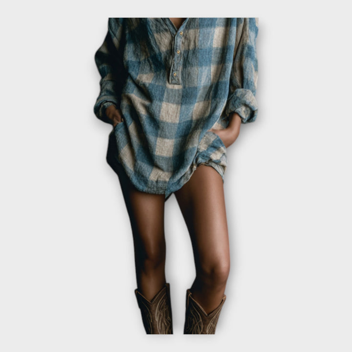 Adéla – Halenkové Šaty s Uvolněnou Elegancí