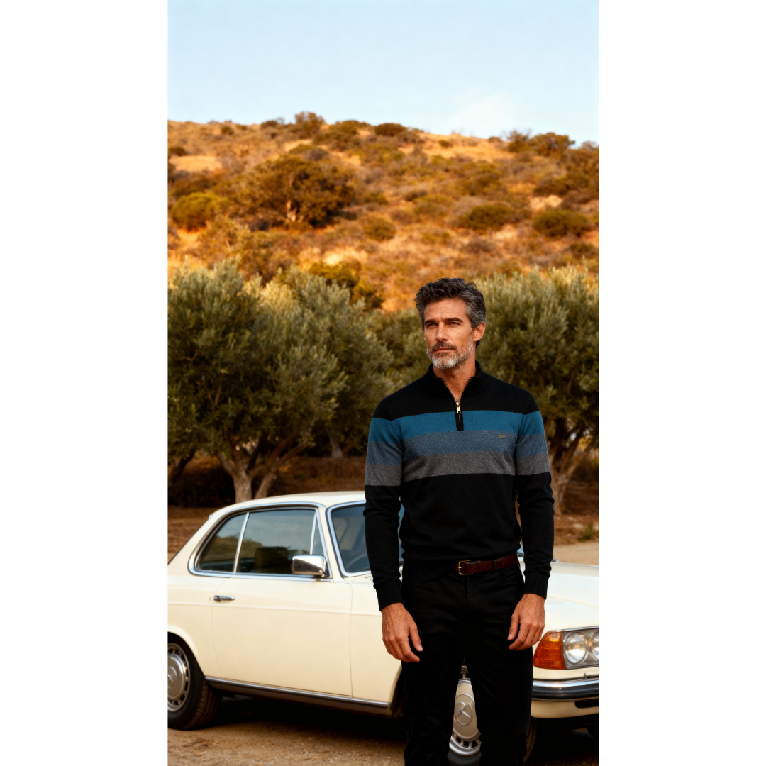 Boemio - Svetr s čtvrtinovým zipem