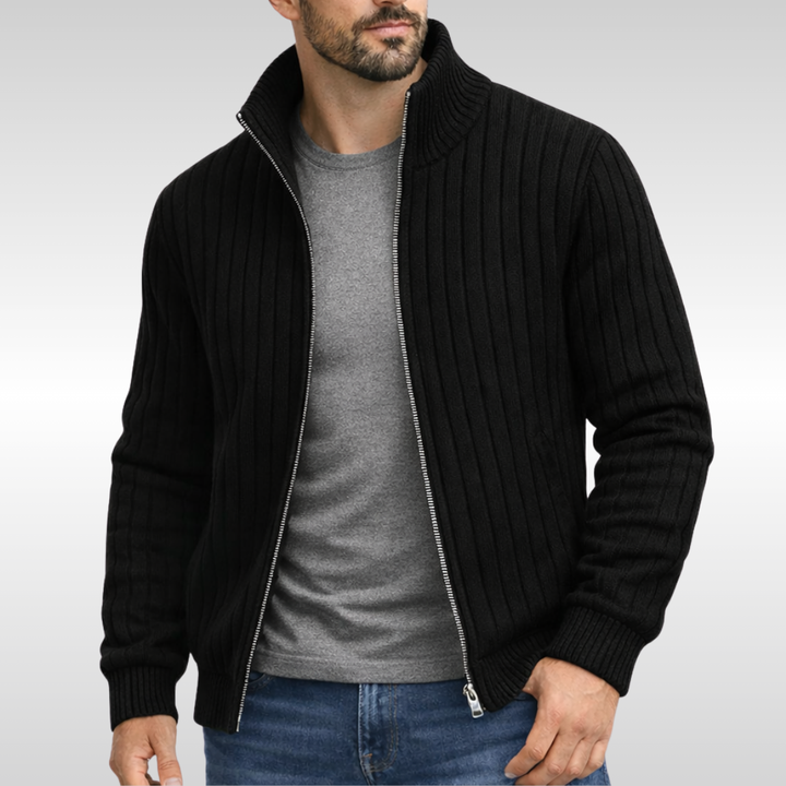Tiberius™ – Elegantní cardigan se zipem
