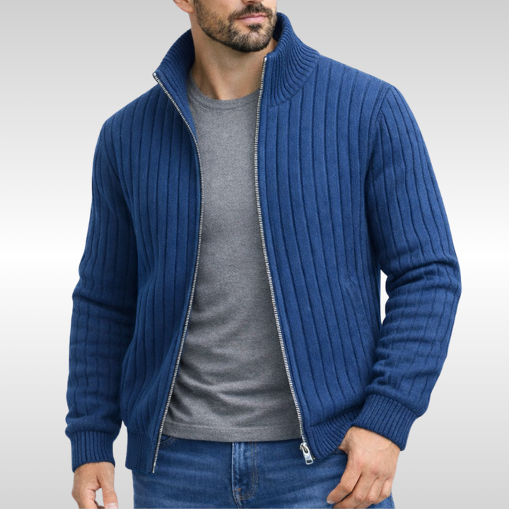Tiberius™ – Elegantní cardigan se zipem
