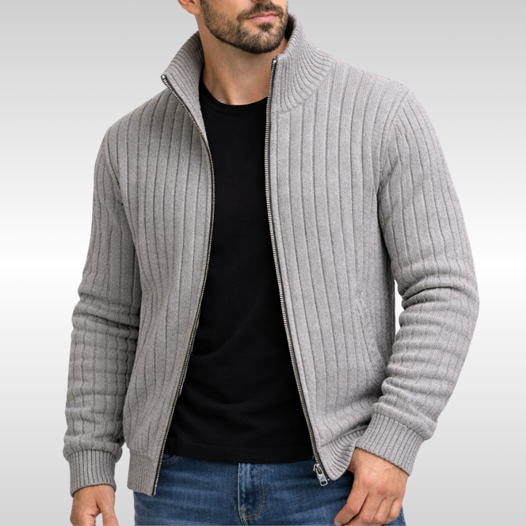 Tiberius™ – Elegantní cardigan se zipem