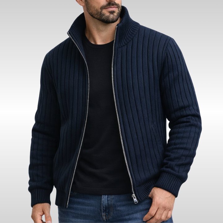 Tiberius™ – Elegantní cardigan se zipem