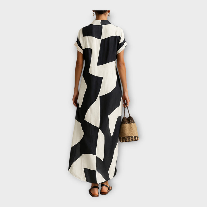 Anna – Elegantní Dlouhé Šaty s Moderním Designem a Nadčasovou Elegancí