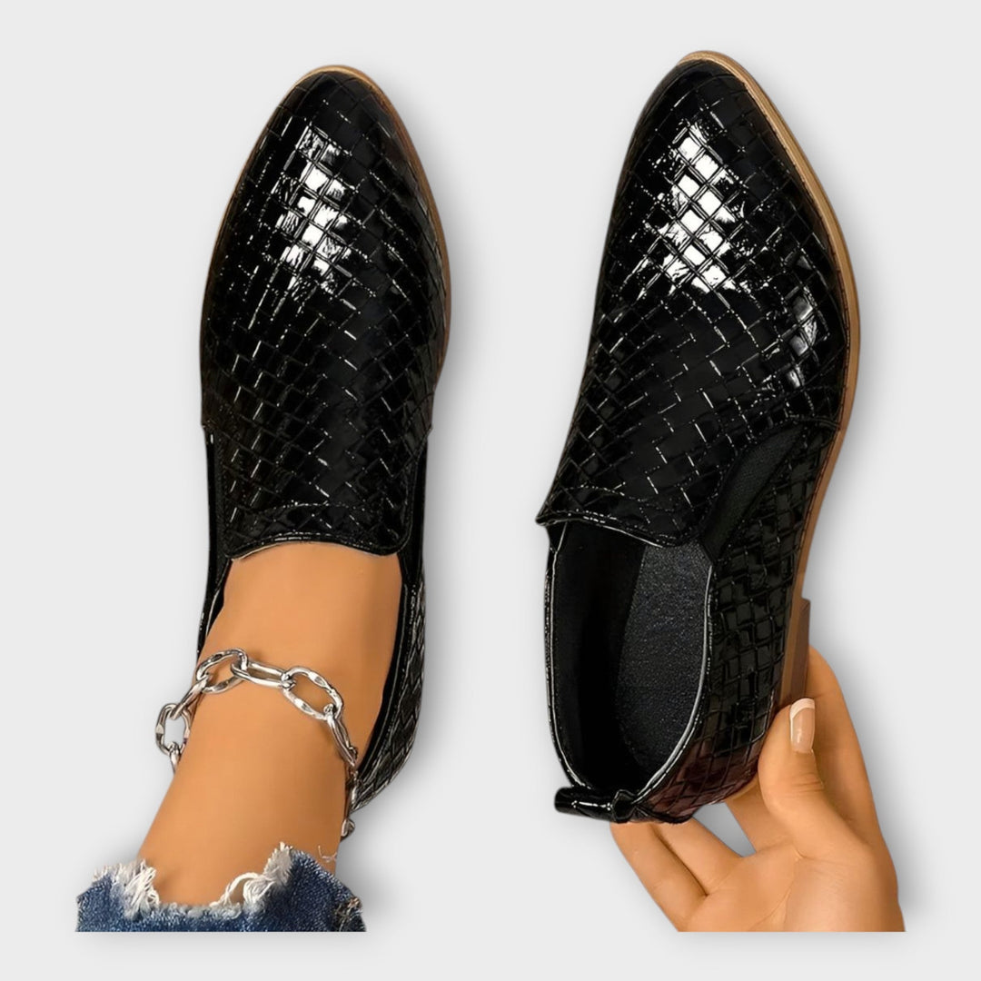 Veronika – Elegantní Slip-On Boty s Nízkým Podpatkem