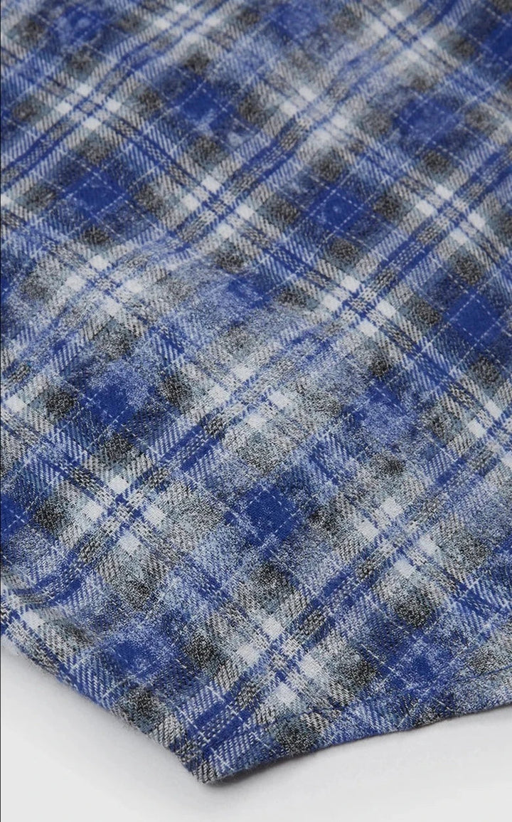 Tomáš – Kostkovaná Košile s Dlouhým Rukávem ve Velkých Velikostech pro Muže