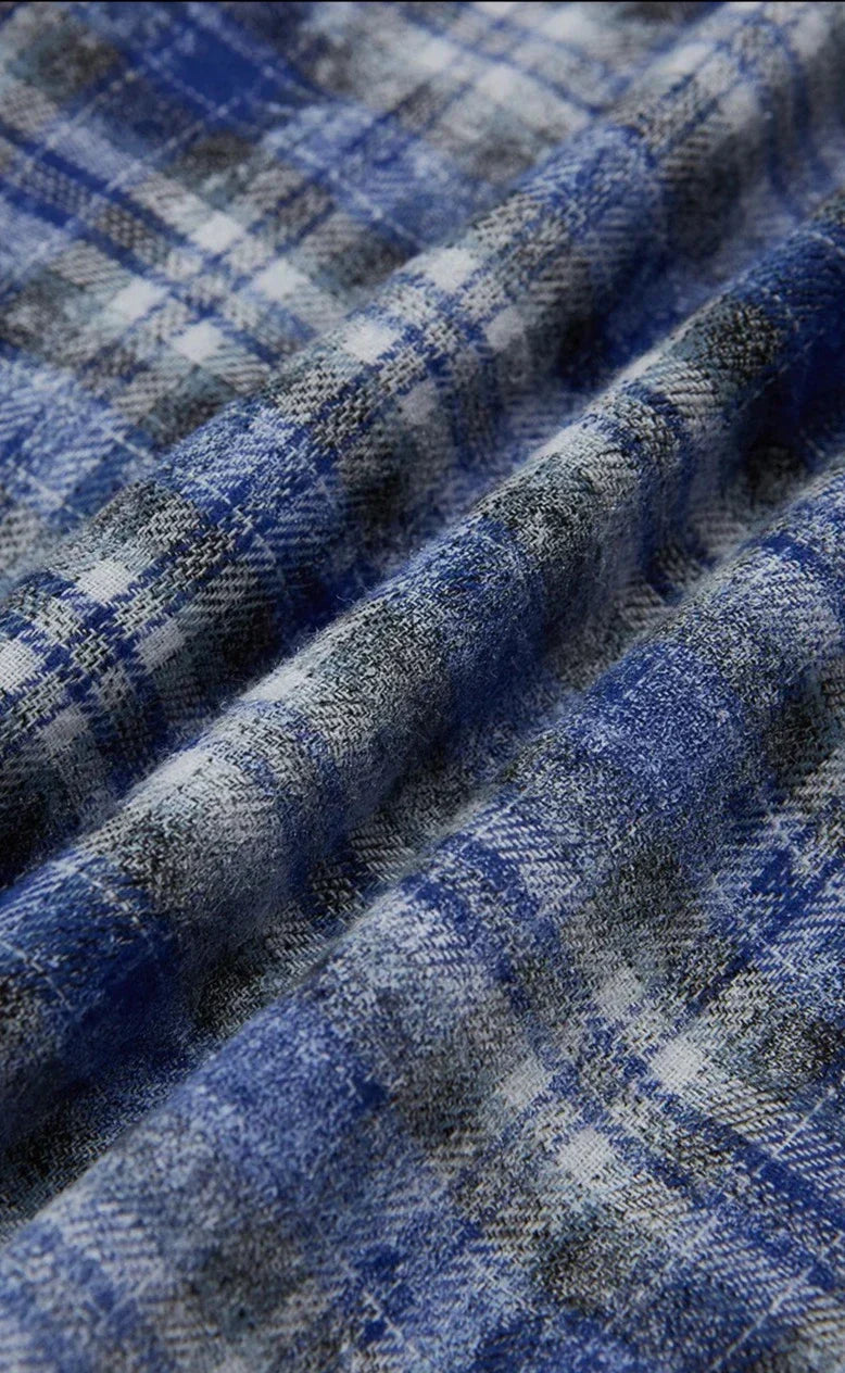 Tomáš – Kostkovaná Košile s Dlouhým Rukávem ve Velkých Velikostech pro Muže