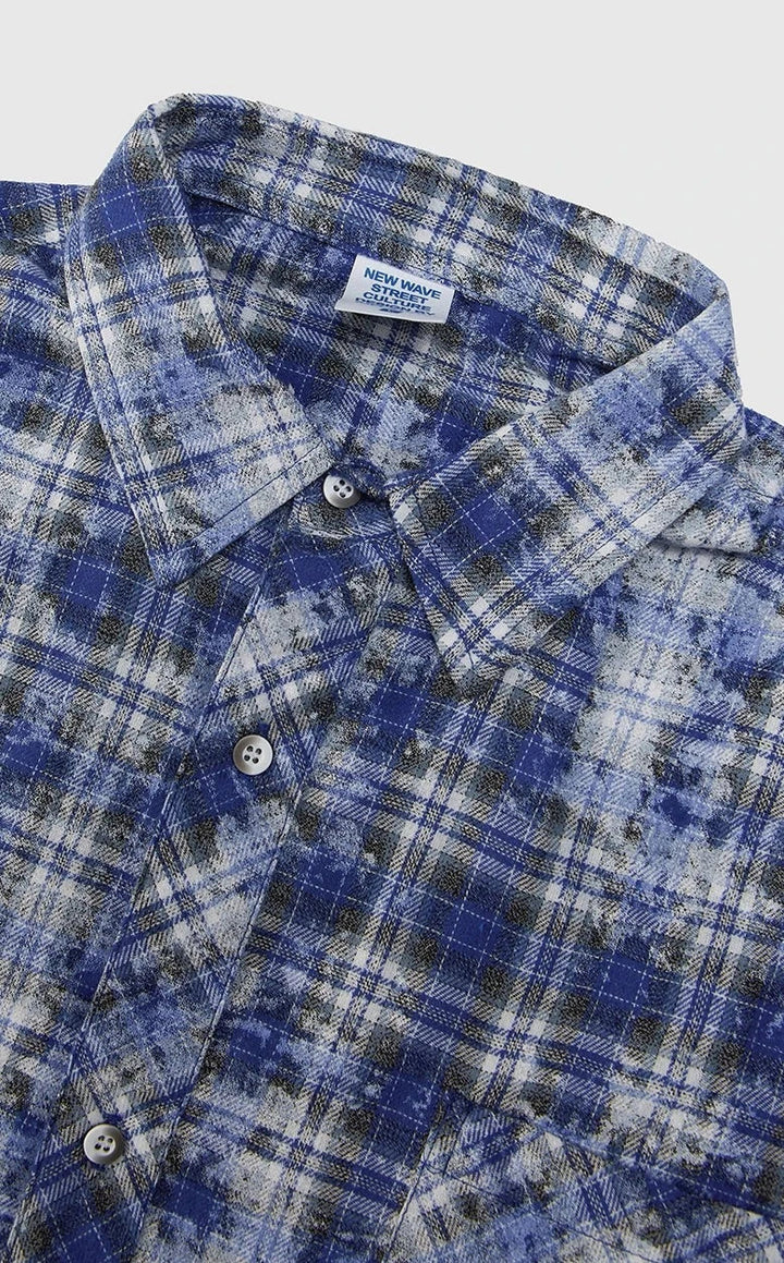 Tomáš – Kostkovaná Košile s Dlouhým Rukávem ve Velkých Velikostech pro Muže