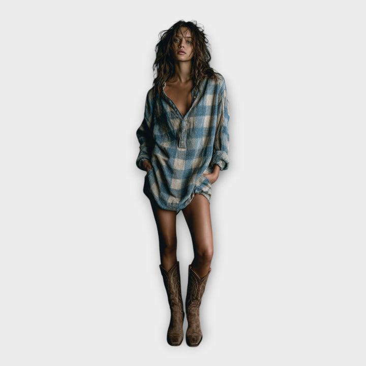 Adéla – Halenkové Šaty s Uvolněnou Elegancí