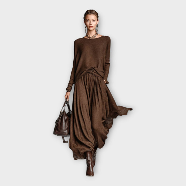 Anna – Pletená Souprava s Vzdušnou Elegancí