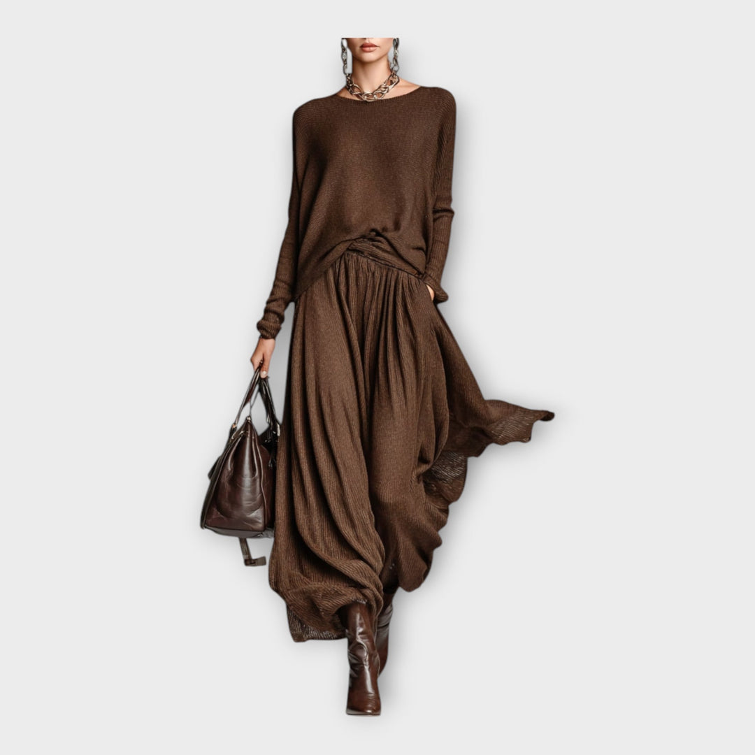 Anna – Pletená Souprava s Vzdušnou Elegancí