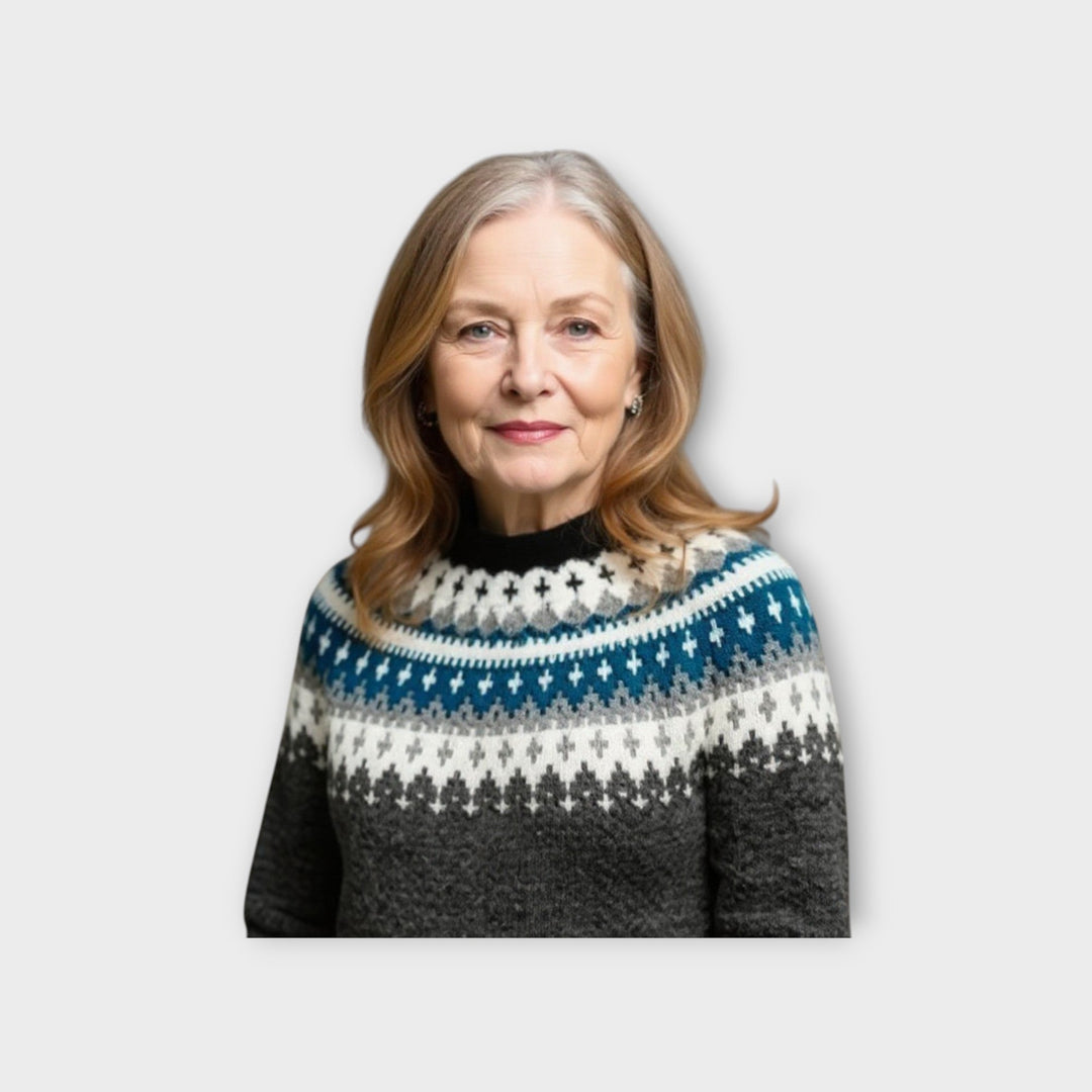 Adéla – Pletené Šaty s Vzorem