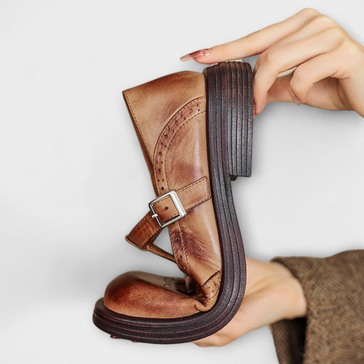 Adéla – Elegantní Kožené Mary Janes