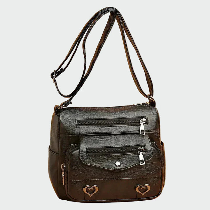 Anna – Měkká Kožená Kabelka na Ruku